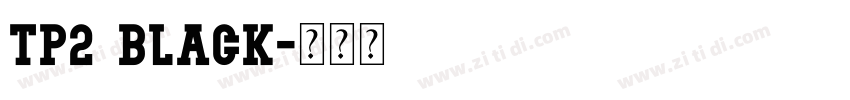 TP2 Black字体转换